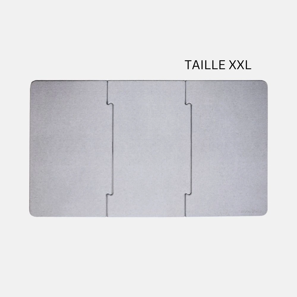 Tapis de bain grande taille Gris Nuage en diatomite Modula