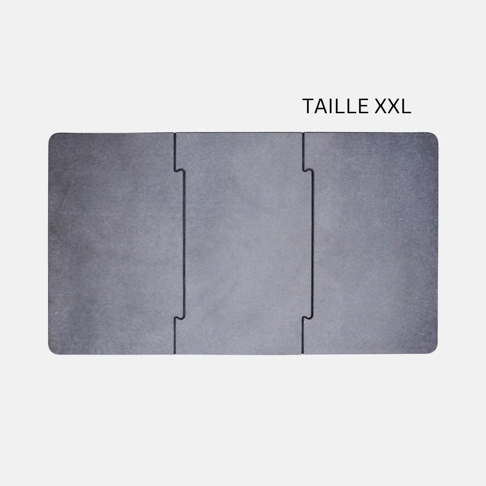 Tapis de bain grande taille Gris Orage en diatomite Modula