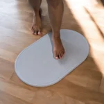 Tapis de bain Blanc Éternel en diatomite Aurora