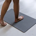 Grande taille tapis de bain Gris Orage en diatomite Terra XL