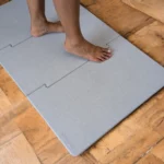 Tapis de bain grande taille Gris Nuage en diatomite Modula