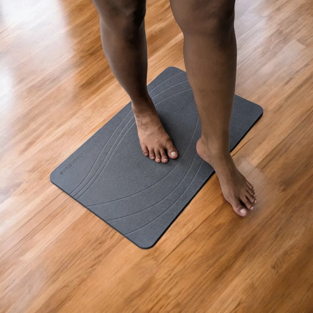 Tapis de bain Gris Orage en diatomite Terra Vela