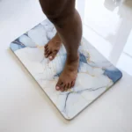 Tapis de bain Bleu Saphir en diatomite Essence