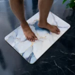 Tapis de bain Bleu Saphir en diatomite Essence
