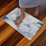 Tapis de bain Bleu Saphir en diatomite Essence