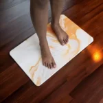 Tapis de bain Beige Ambre en diatomite Essence