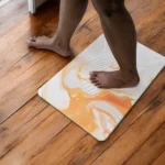 Tapis de bain Beige Ambre en diatomite Essence
