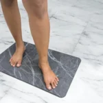 Tapis de bain Gris Nocturne en diatomite Terra