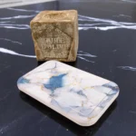 Porte-savon Bleu Saphir en diatomite Lunis