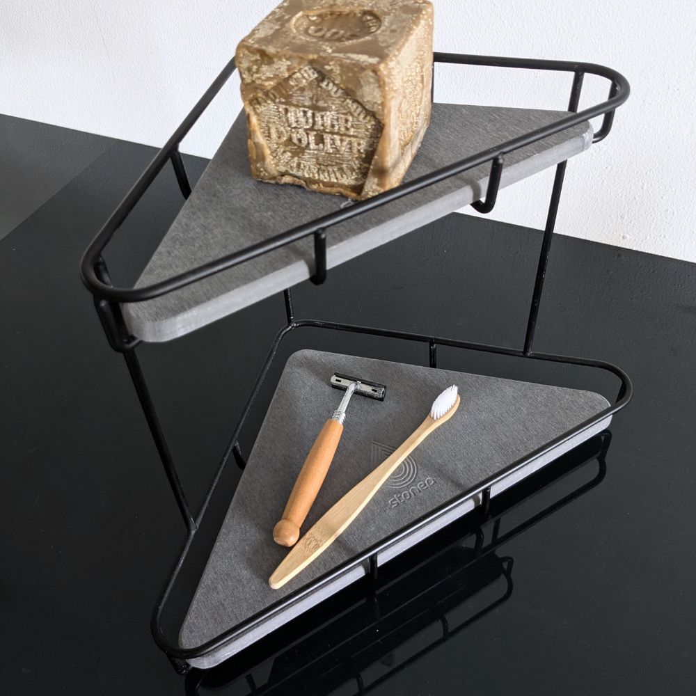 Organisateur maquillage Noir Onyx en diatomite Triyan