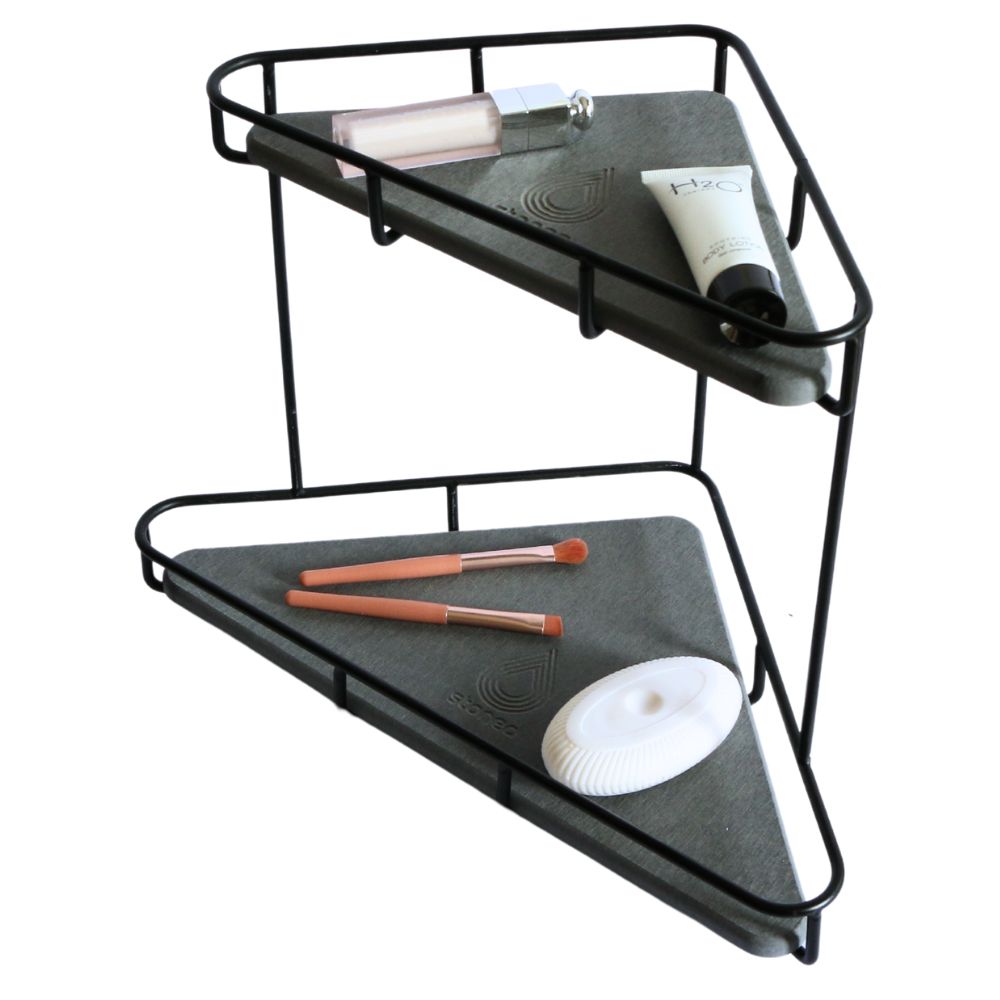 Organisateur maquillage Noir Onyx en diatomite Triyan