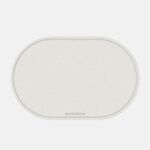Tapis de bain Blanc Éternel en diatomite Aurora