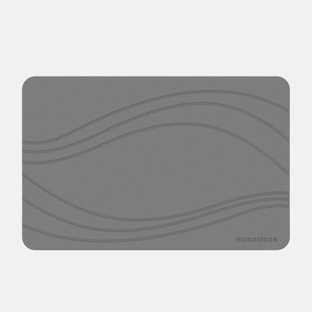 Tapis de bain Gris Orage en diatomite Terra Vela