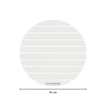 Tapis de bain rond Gris Nuage en diatomite Agilis