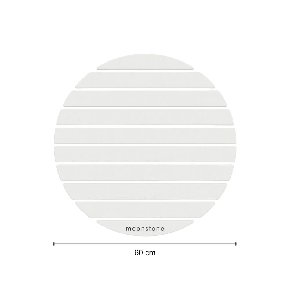 Tapis de bain rond Gris Nuage en diatomite Agilis