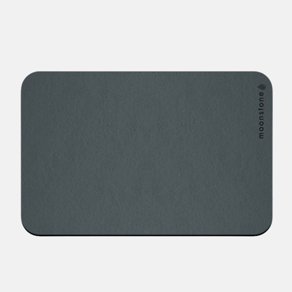Tapis de bain souple Gris Orage en diatomite Vatten