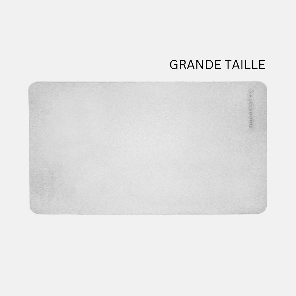 Grande taille tapis de bain Blanc Eternel en diatomite Terra XL