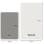 Grande taille tapis de bain Blanc Eternel en diatomite Terra XL
