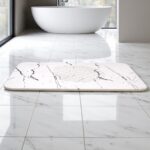 Tapis de bain Blanc Coral en Diatomite Essence