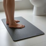 Grande taille tapis de bain Gris Orage en diatomite Terra XL