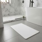 Grande taille tapis de bain Blanc Eternel en diatomite Terra XL