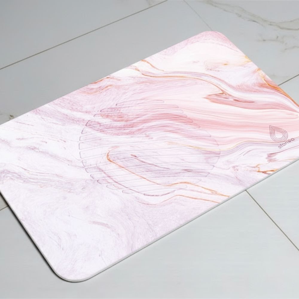 Tapis de bain Rose Agate en diatomite Essence