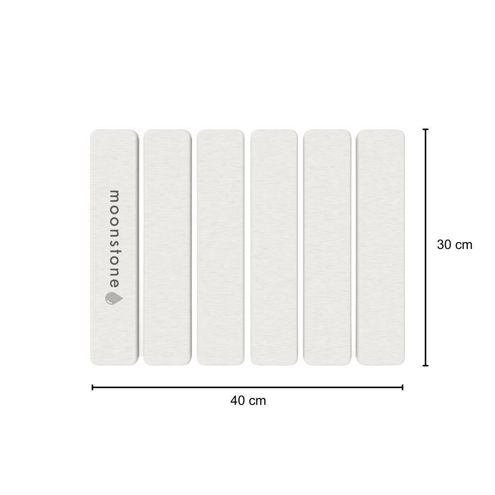 Tapis de vaiselle Gris Orage en diatomite Agilis
