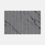 Tapis de bain pliable Gris Cendre en diatomite Agilis