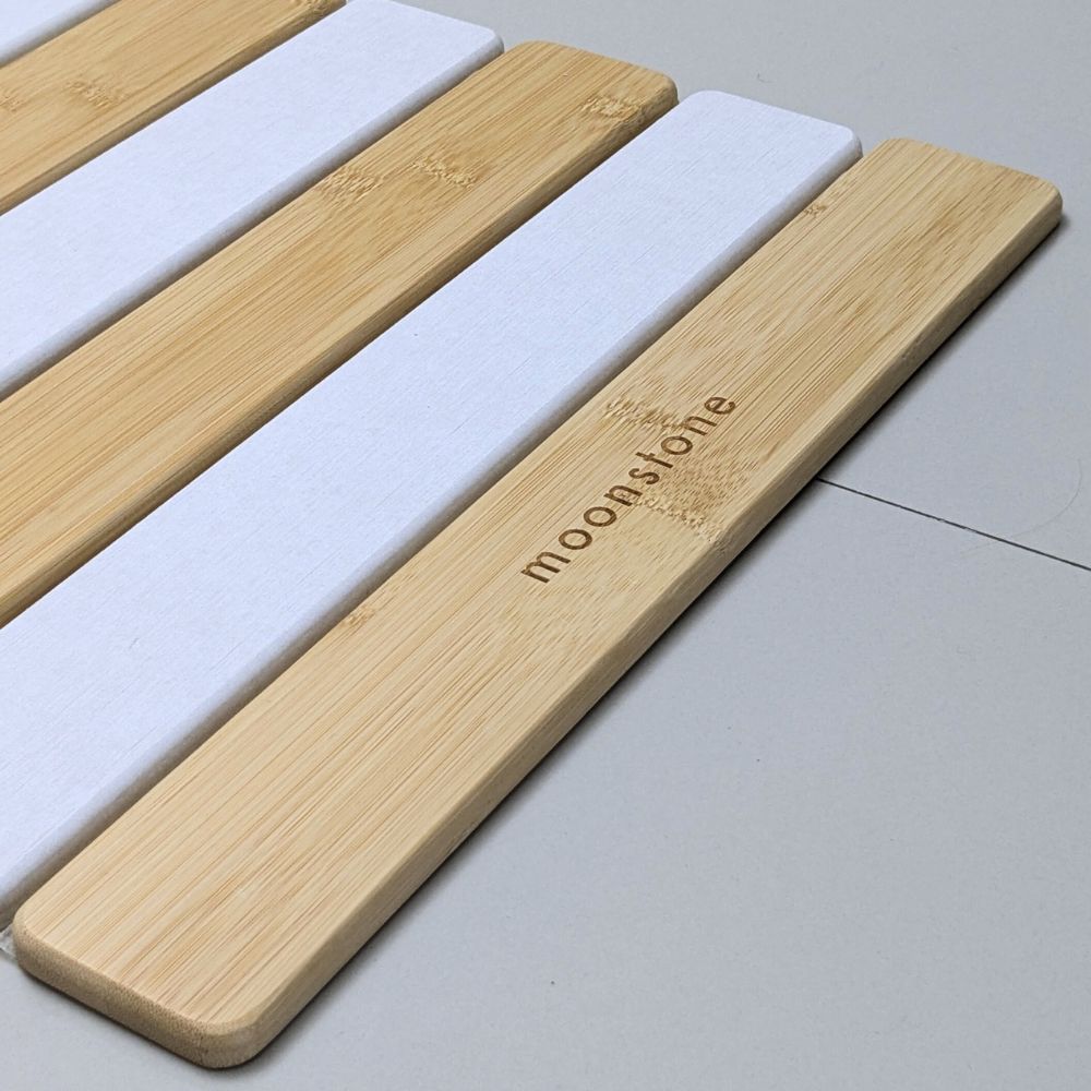 Tapis de bain pliable Bambou Tigré en diatomite Agilis