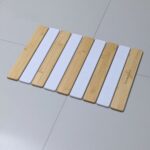 Tapis de bain pliable Bambou Tigré en diatomite Agilis