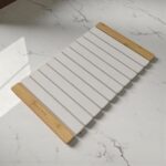 Grand tapis de bain en diatomite bambou Agilis XL