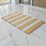 Grand tapis de bain en diatomite bambou Agilis XL