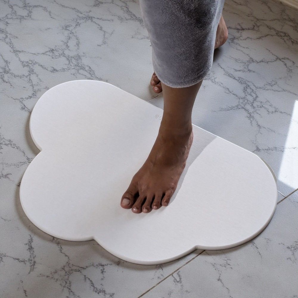 Tapis de bain en diatomite Nuage
