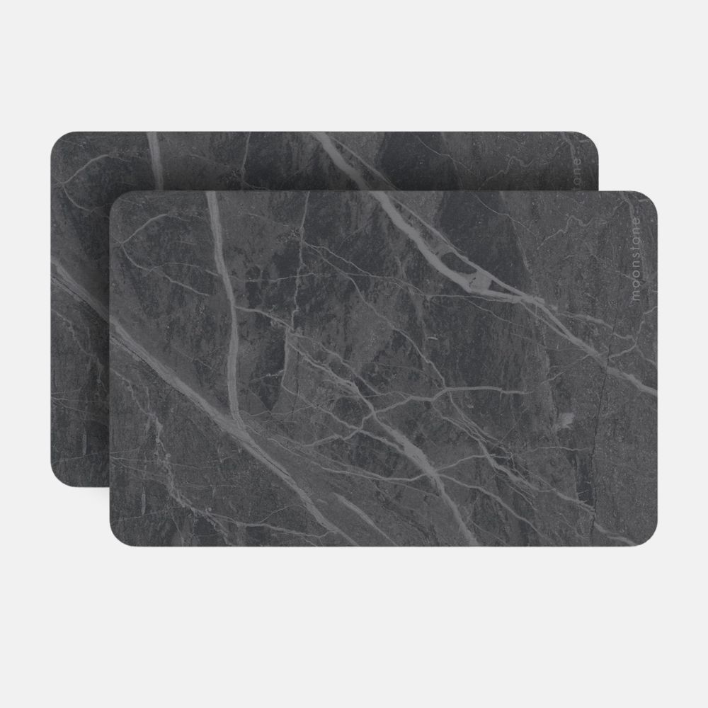 Lot de 2 tapis de bain diatomite Terra