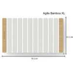 Grand tapis de bain en diatomite bambou Agilis XL