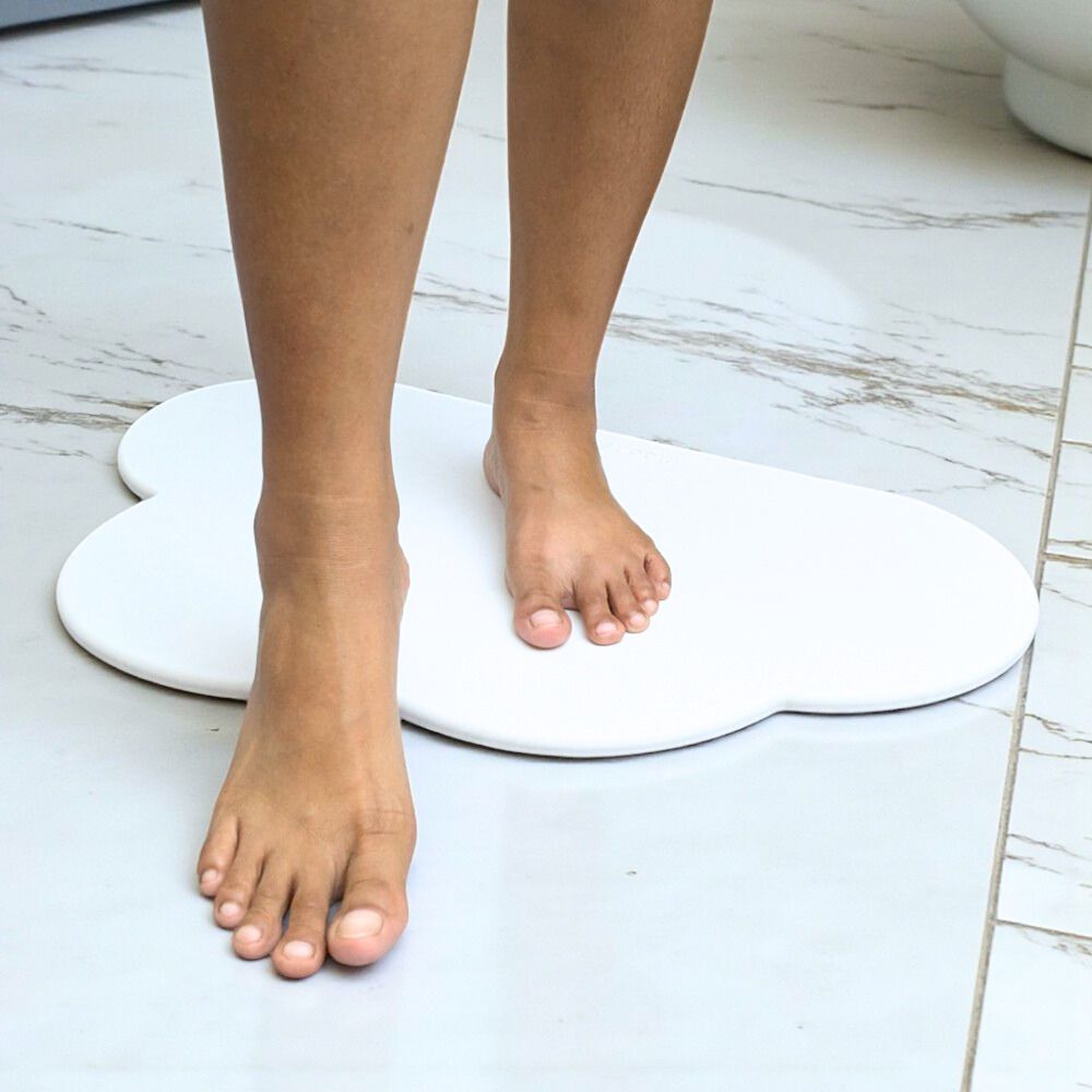 Tapis de bain en diatomite Nuage