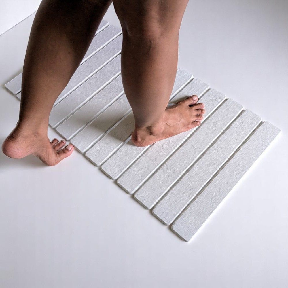 Grand tapis de bain pliable en diatomite Agilis XL