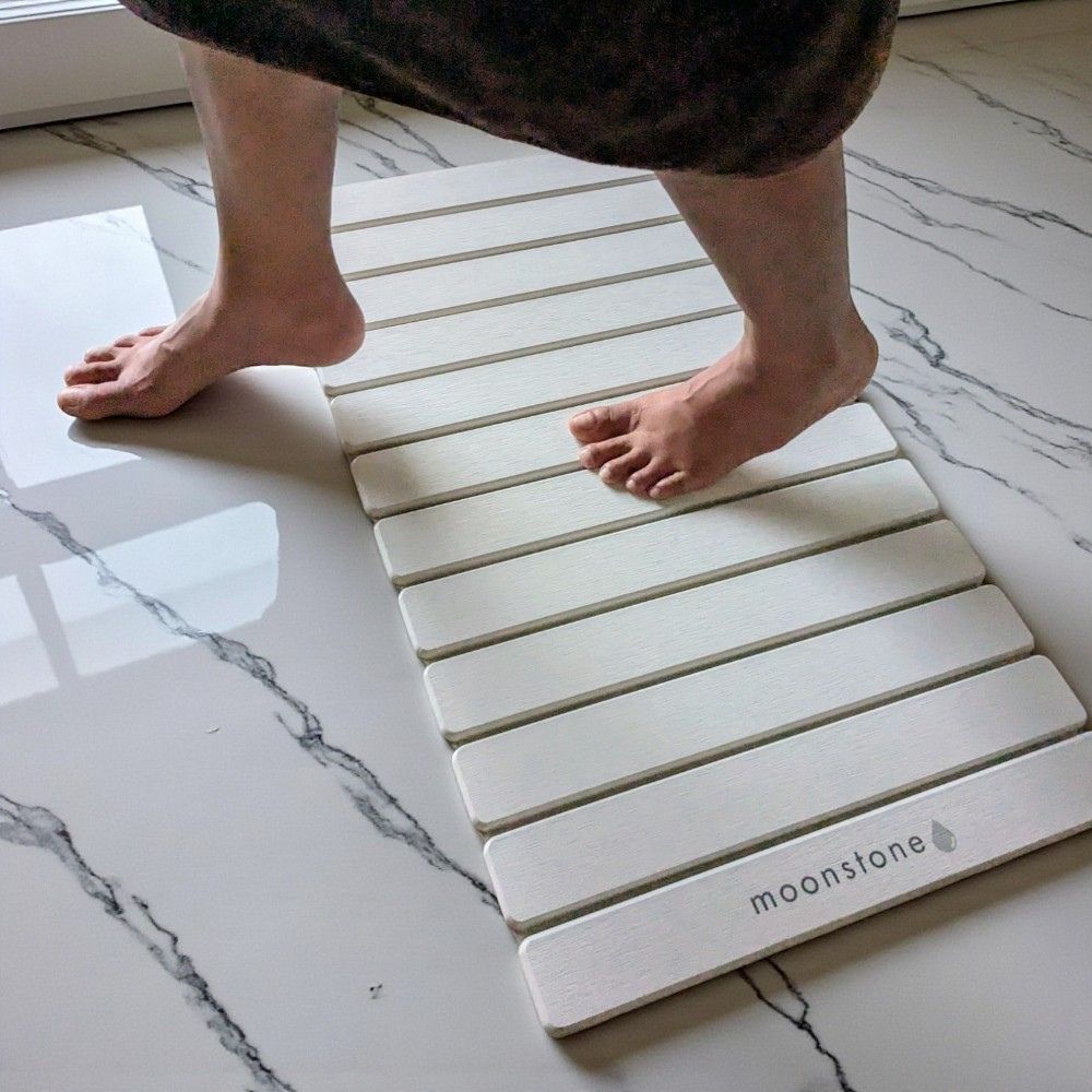 Grand tapis de bain pliable en diatomite Agilis XL