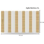 Grand tapis de bain en diatomite bambou Agilis XL