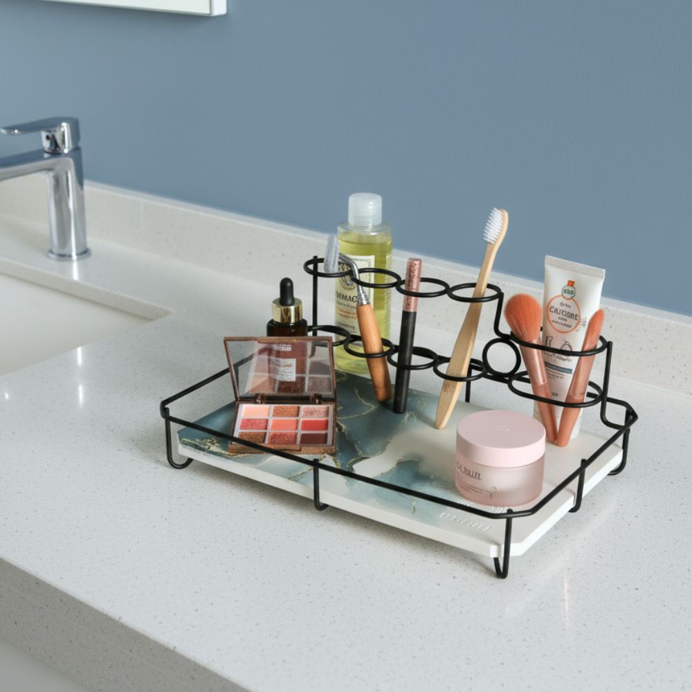 Organisateur salle de bain en diatomite Audia