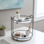 Rangement en forme ronde en diatomite Circa