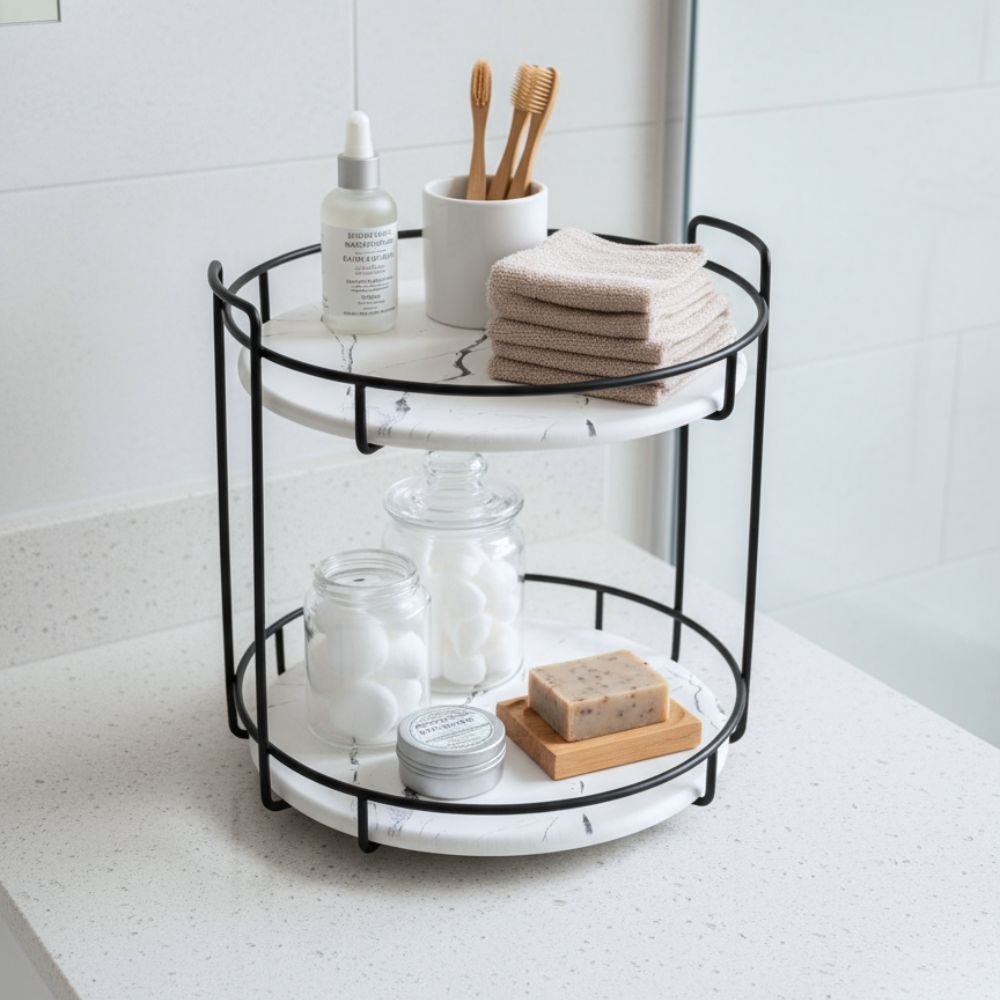 Rangement en forme ronde en diatomite Circa