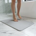 Tapis de bain Gris Nuage en diatomite Terra