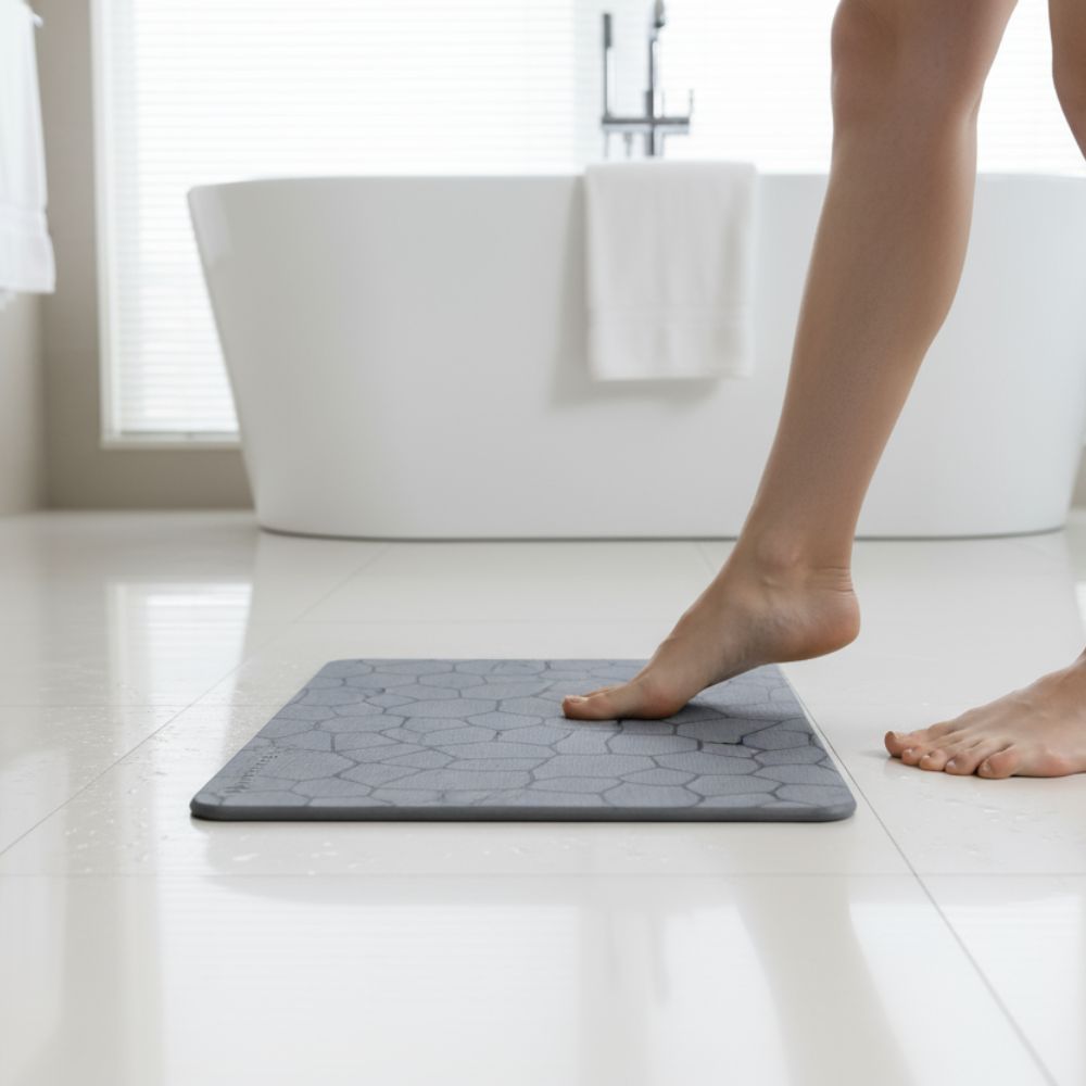Tapis de bain en diatomite Terra