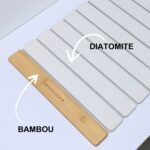 Grand tapis de bain en diatomite bambou Agilis XL