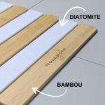 Grand tapis de bain en diatomite bambou Agilis XL