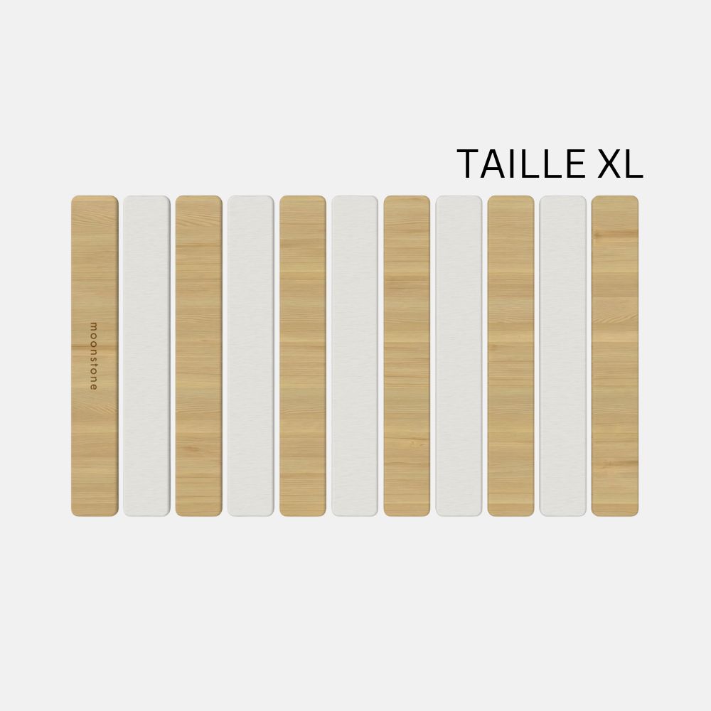 Grand tapis de bain en diatomite bambou Agilis XL