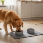 1 Tapis pour Animaux + 2 Gamelles Céramiques