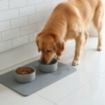 1 Tapis pour Animaux + 2 Gamelles Céramiques