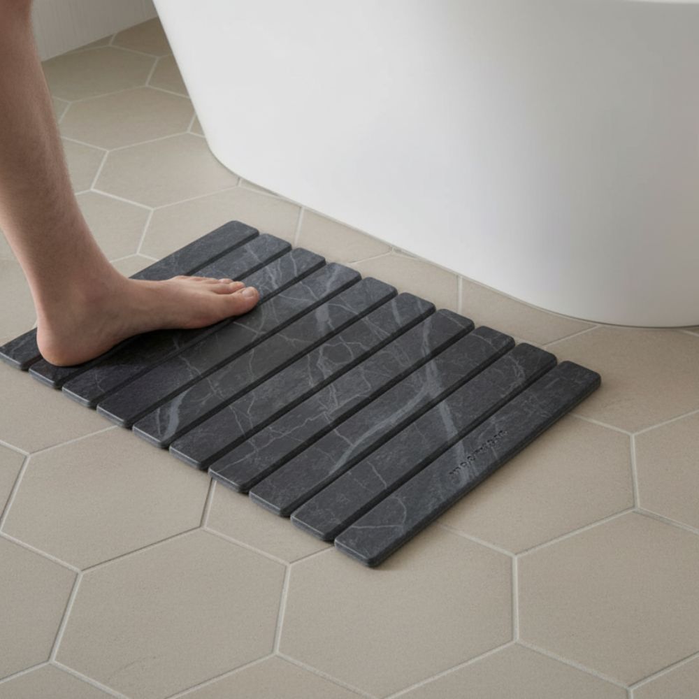 Tapis de bain pliable en diatomite Agilis